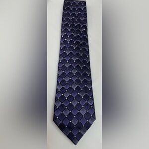 Van Heusen Dark Purple and Black Patterned Tie